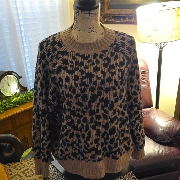 Leopard Print Sweater - Picture 1 of 5